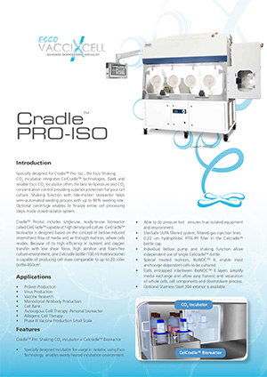 Cradle™-Pro Iso Sell Sheet